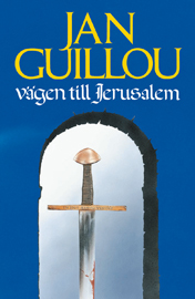 Vägen till Jerusalem. Ett mörkblått valv med ett svärd.